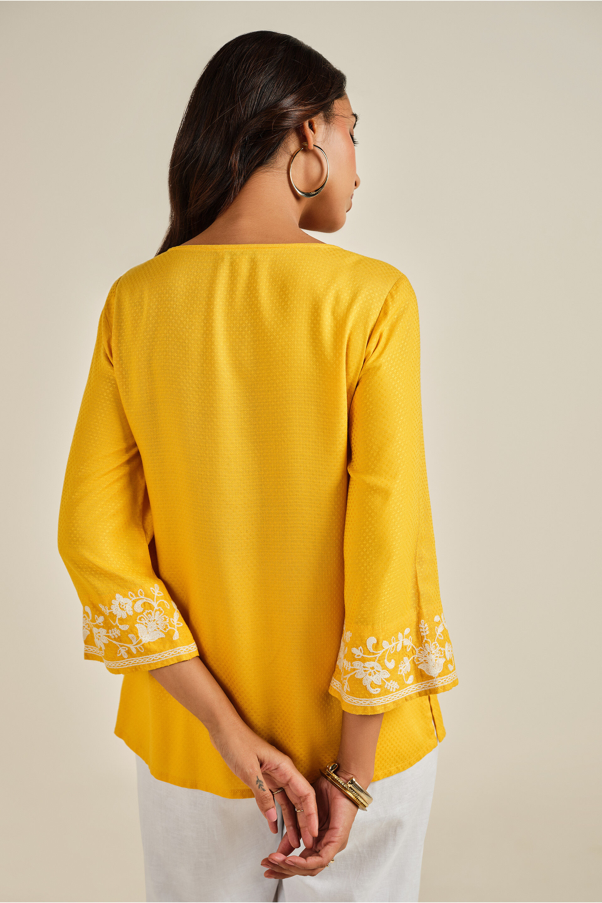 Andaz Mustard Top, Mustard, image 5